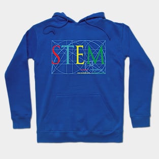 STEM with Golden Ratio, Science, Technology, Engineering, Mathematics Hoodie